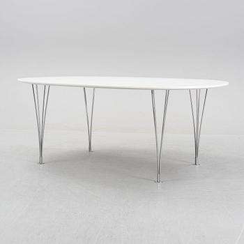 Bruno Mathsson & Piet Hein, a 'Superellips' dining table, Mathsson International, Värnamo.