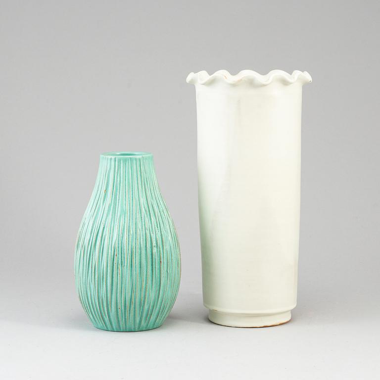 ANNA-LISA THOMSON, two eartheware vases from Upsala-Ekeby.