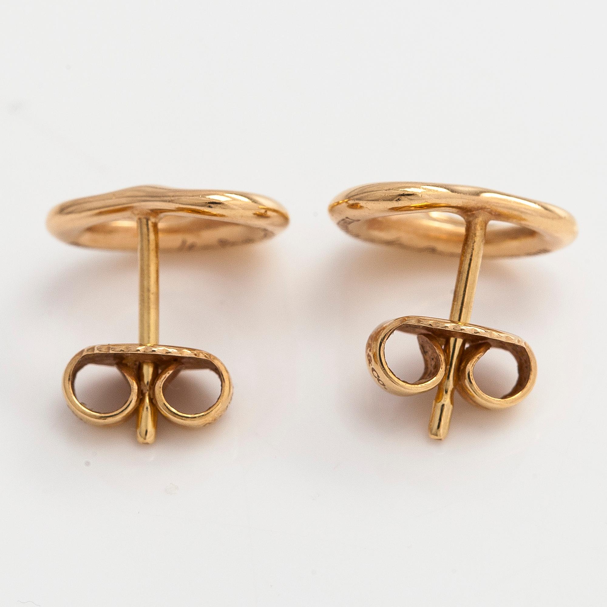 Tiffany & Co, Elsa Peretti, korvakorut, "Open Heart", 18K kultaa.