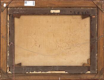 ALFRED MONTAGUE, oil on relined canvas, signed and indistinctly dated.