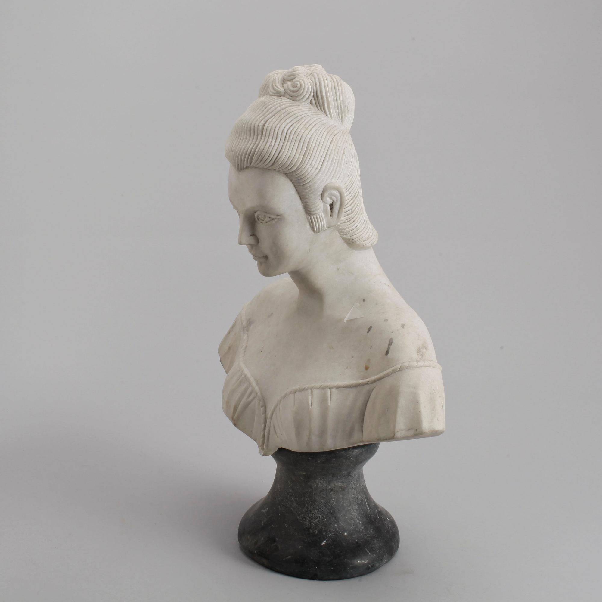 OKÄND KONSTNÄR, skulptur, marmor, 1800/1900-tal.