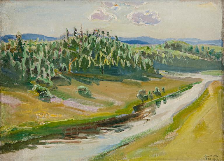 Akseli Gallen-Kallela, Summer Landscape by the River's Edge.