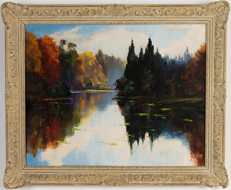 Axel Lind, oil on canvas, signed Axel Lind.