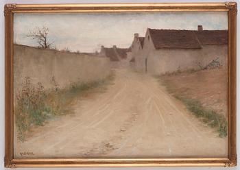 Nils Kreuger, Village street, Grez.