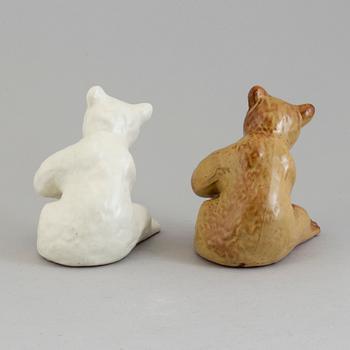 VICKE LINDSTRAND, figuriner, 2 st, lergods, Upsala-Ekeby.