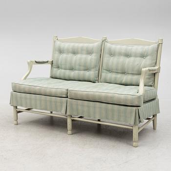 A sofa and armchair, of so called model "Gripsholms", Sweden, late 20th century.