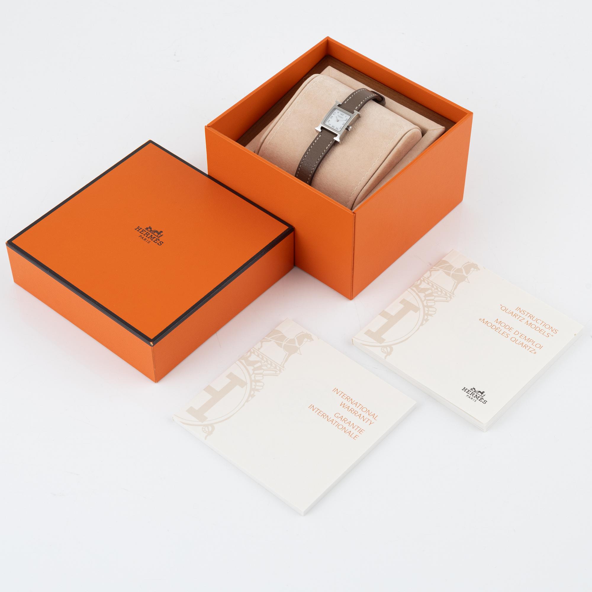 Hermès, ladies' wristwatch, "Montre Heure H, Petit modèle", purchased in 2014.