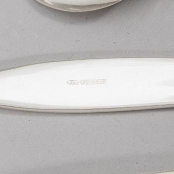 Tapio Wirkkala, A 152-piece set of 'Tapio' silver cutlery, Kultakeskus, Hämeenlinna 1963-1998.