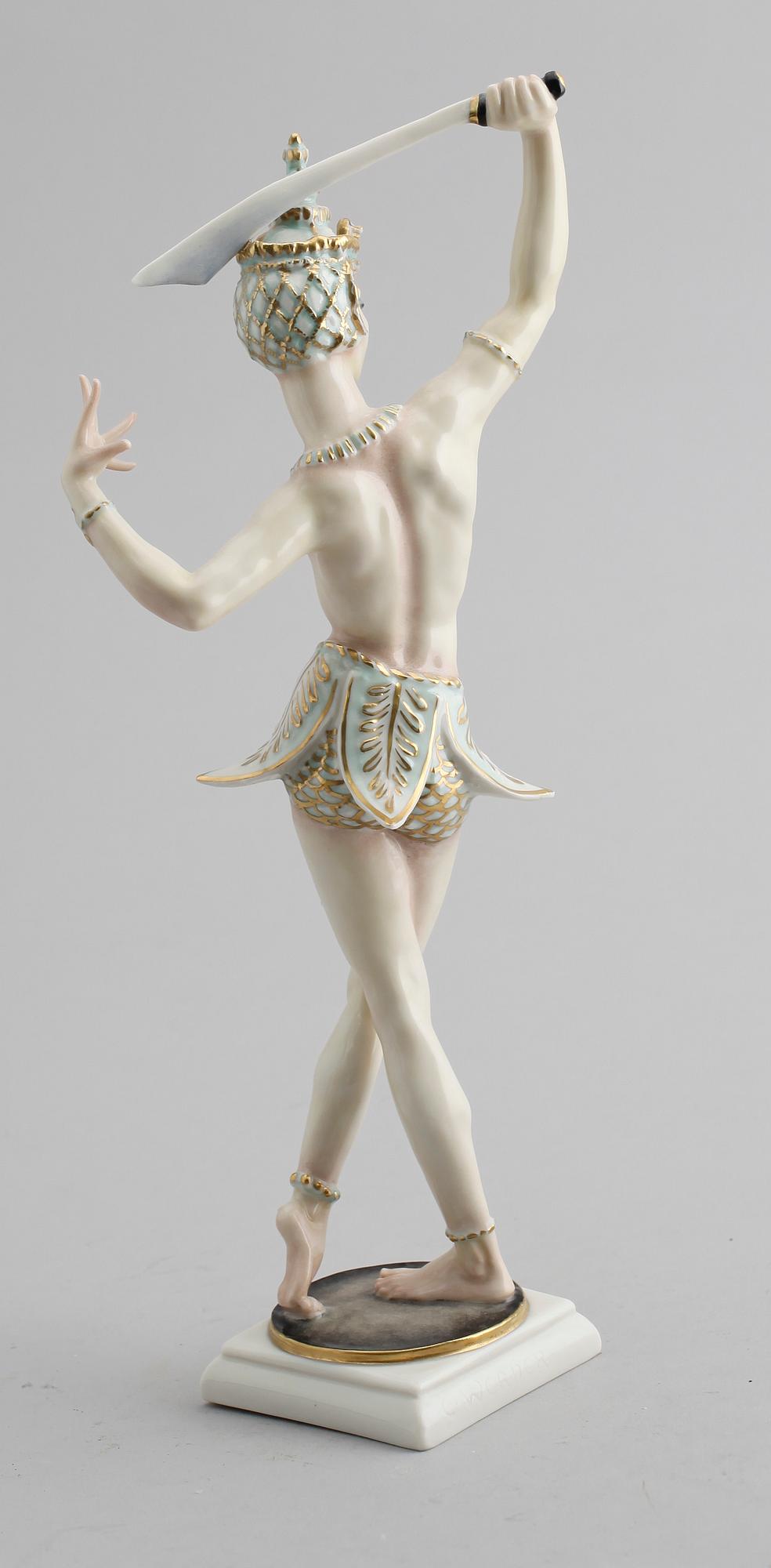 FIGUR, porslin, C Werner, Hutschenreuther, 1900-talets mitt.