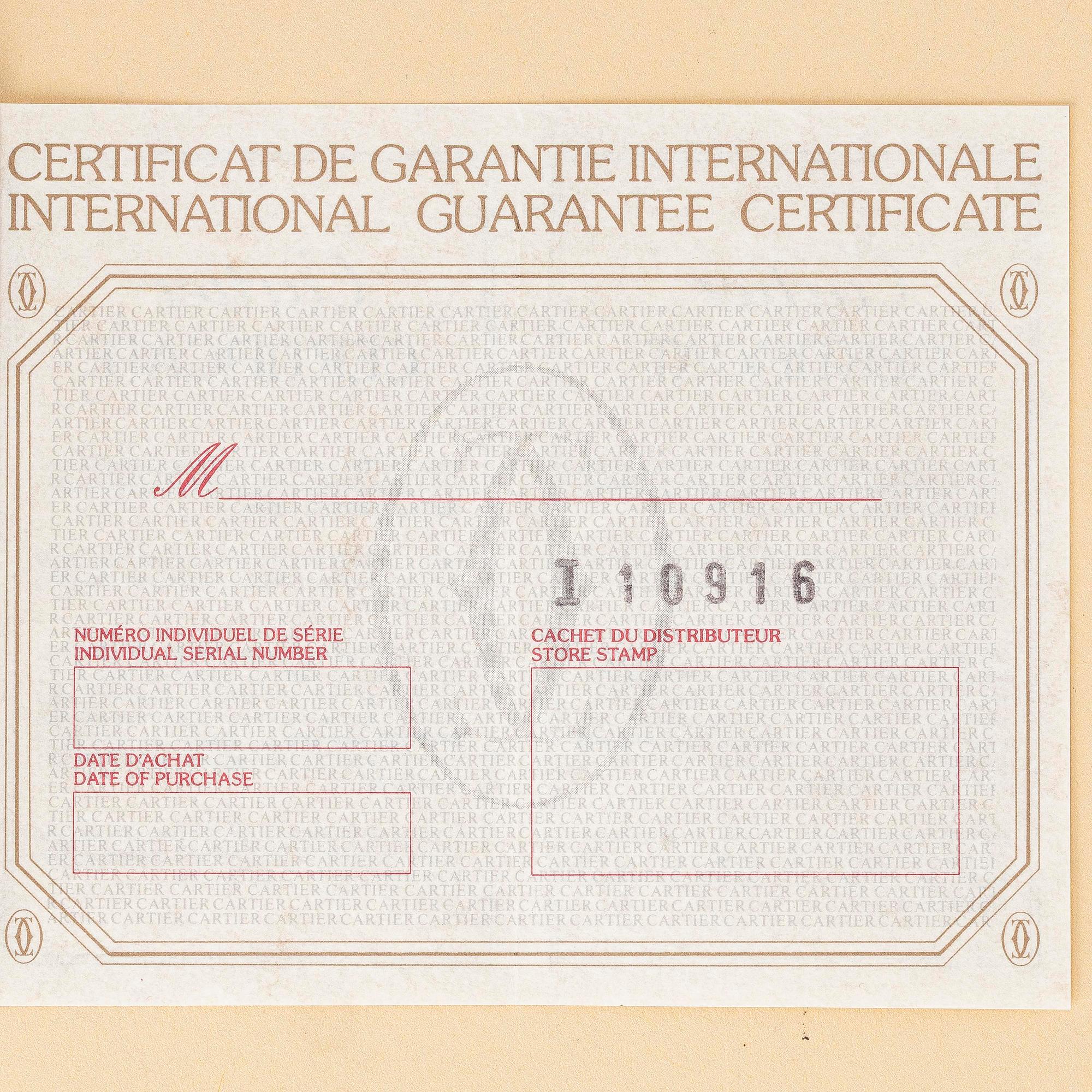 Cartier, Santos Carrée, ca 1995.