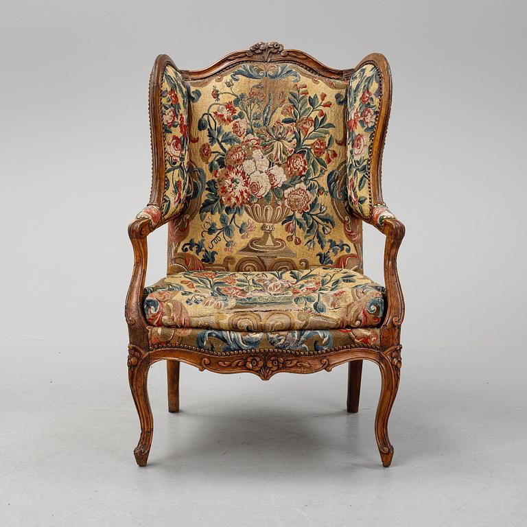 A Louis XV armchair, probably France. 18th century.