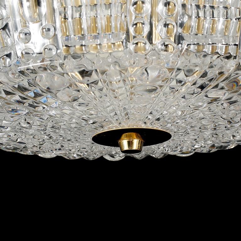 A ceiling lamp by Orrefors from the latter halöf of the 20th century.