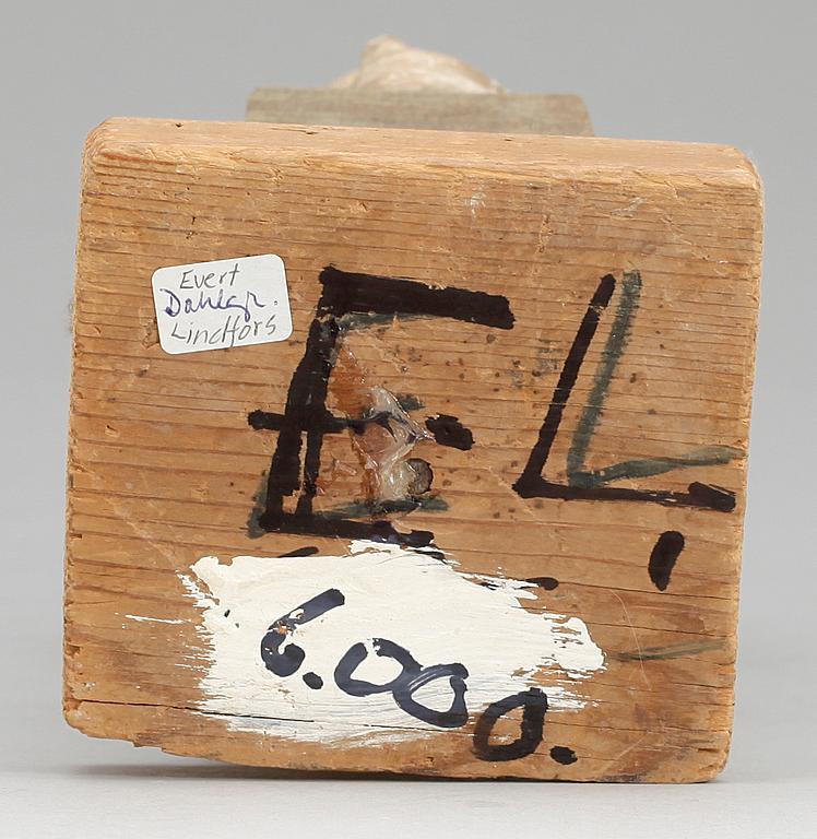 EVERT LINDFORS, skulptur, monogramsign.