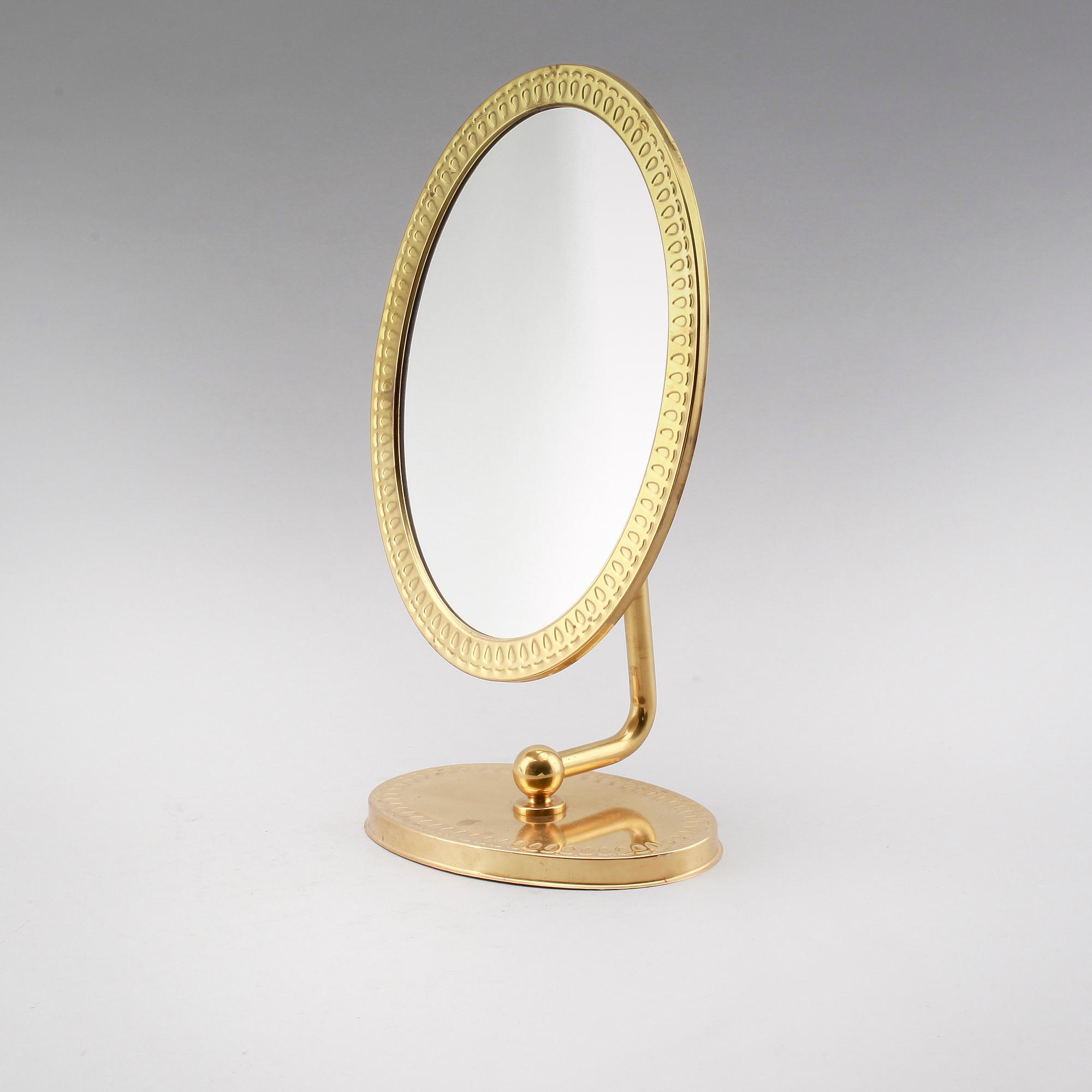 BORDSSPEGEL, mässing, 1900-talets andra hälft.