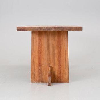 Axel Einar Hjorth, An Axel Einar Hjorth 'Lovö' stained pine dining table, Nordiska Kompaniet, NK, 1930's.