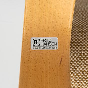 Peter Hvidt & Orla Mølgaard Nielsen, fåtöljer, ett par, "X-stolen", Fritz Hansen, Danmark, 1980.