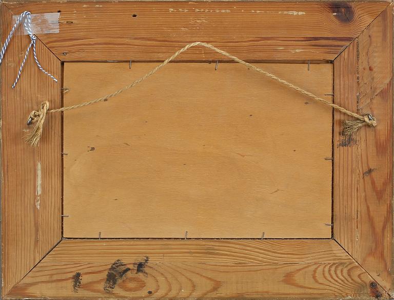 KARL WAHLSTRÖM, olja på duk på pannå, sign.