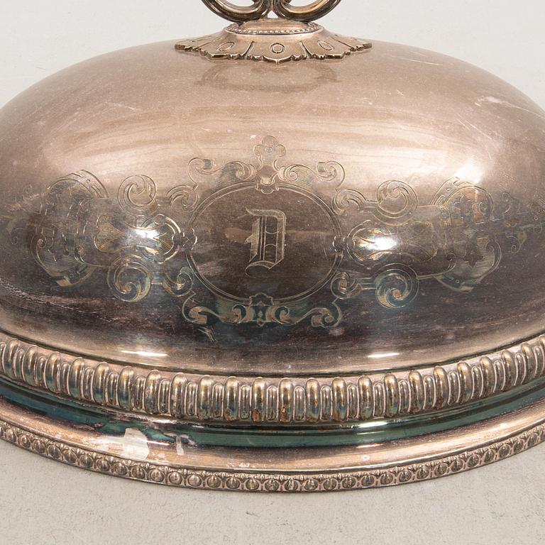 Cloche/Steak dome England early 20th century silver plate.