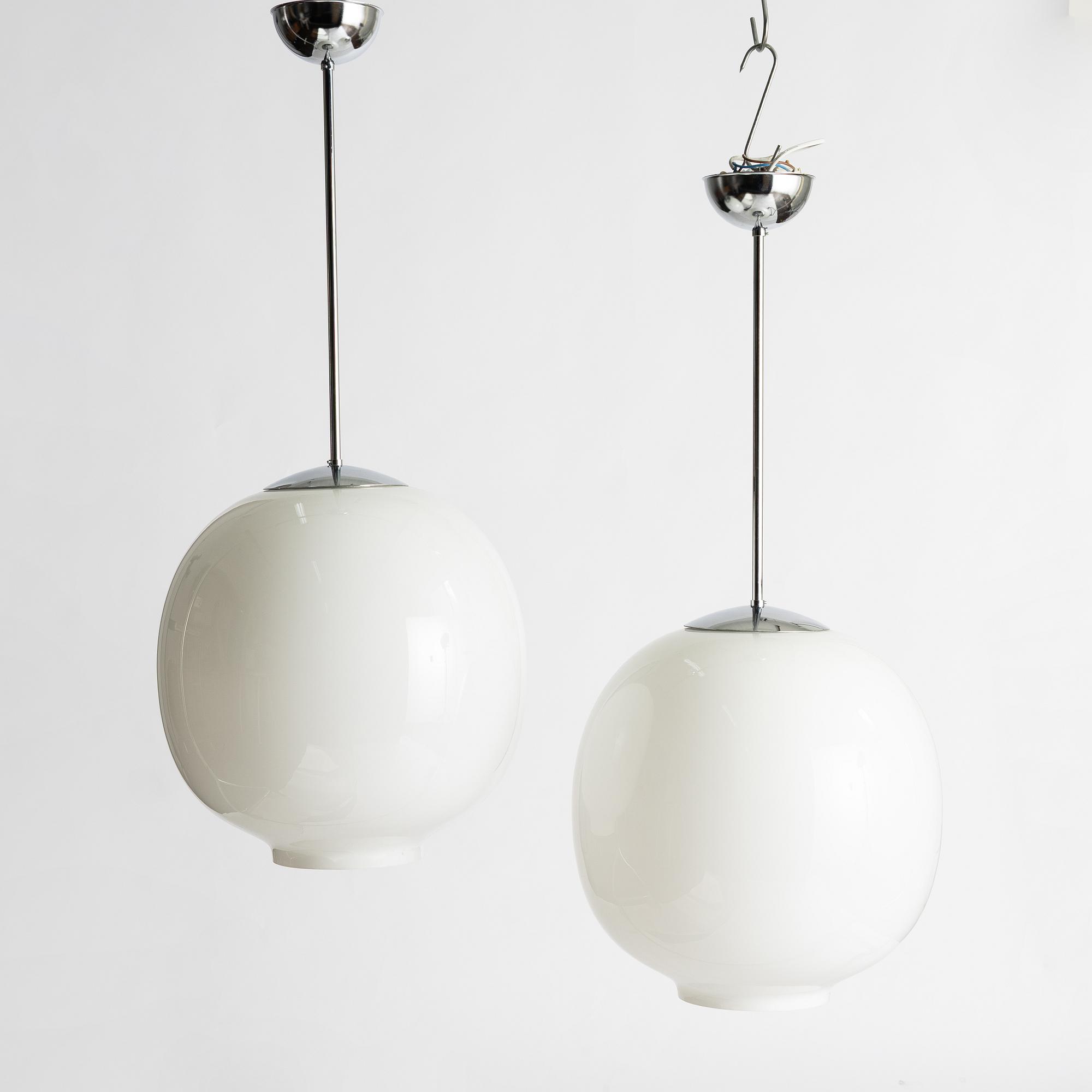 Taklampor, ett par, Zero, Pukeberg H470.