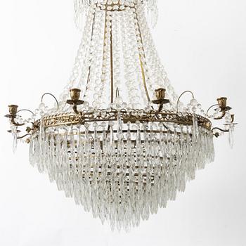 A Gustavian style chandelier, late 20th century.