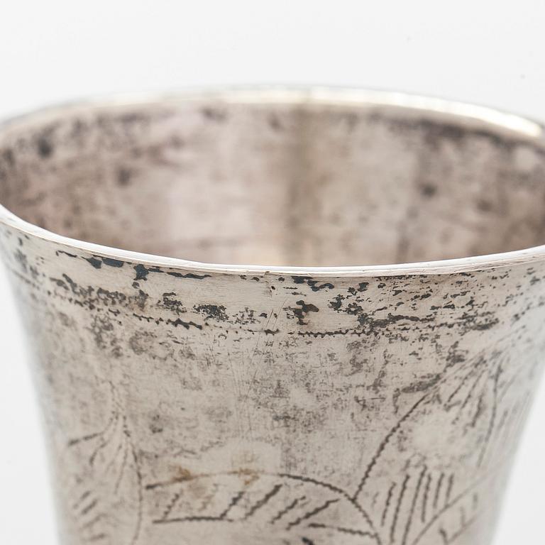 Anders Törnqvist vanhempi, pikari, hopea, Turku 1780 ja Anders Pihra, Turku, toiminut 1803-31.