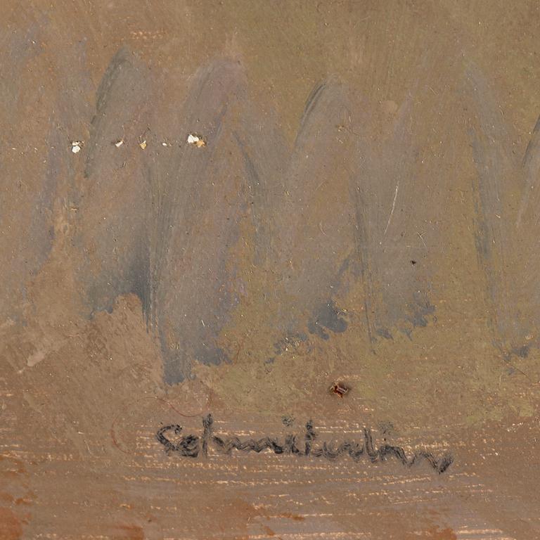 BERTRAM SCHMITERLÖW, oil on canvas, signed.