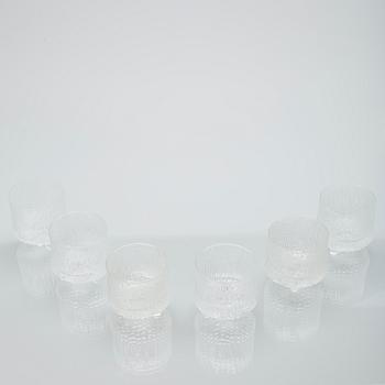 GLAS, 6 st, Ultima Thule", Tapio Wirkkala, Iittala 1970-tal.