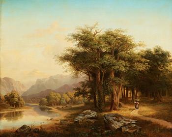 Edvard Bergh, Italian landscape.