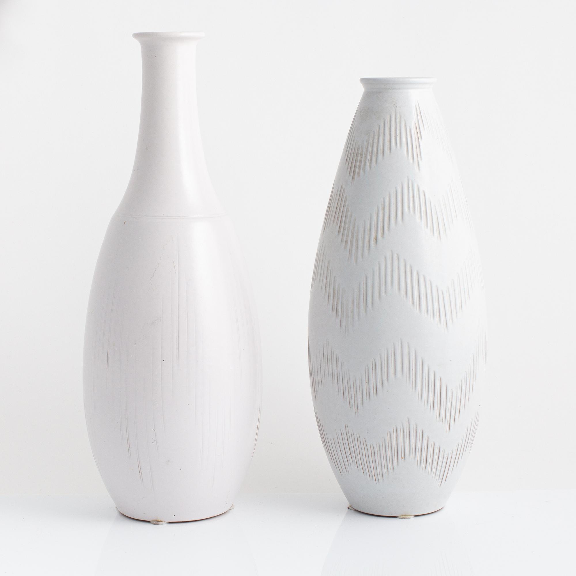 Two ceramic vases from Andersson & Johansson, Höganäs.