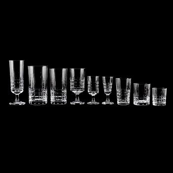 GLASSERVIS, 84 delar, "City", Vicke Lindstrand, Kosta.