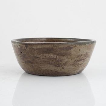 Åke Holm, a unique stoneware bowl, Höganäs, Sweden.