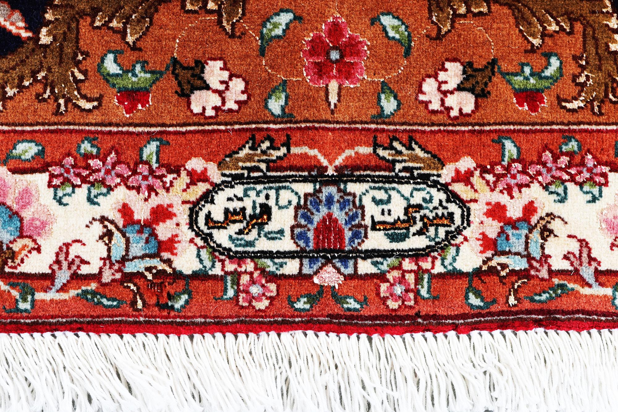 Matta, Täbriz part silk, 60 Raj, ca 357 X 248 cm.