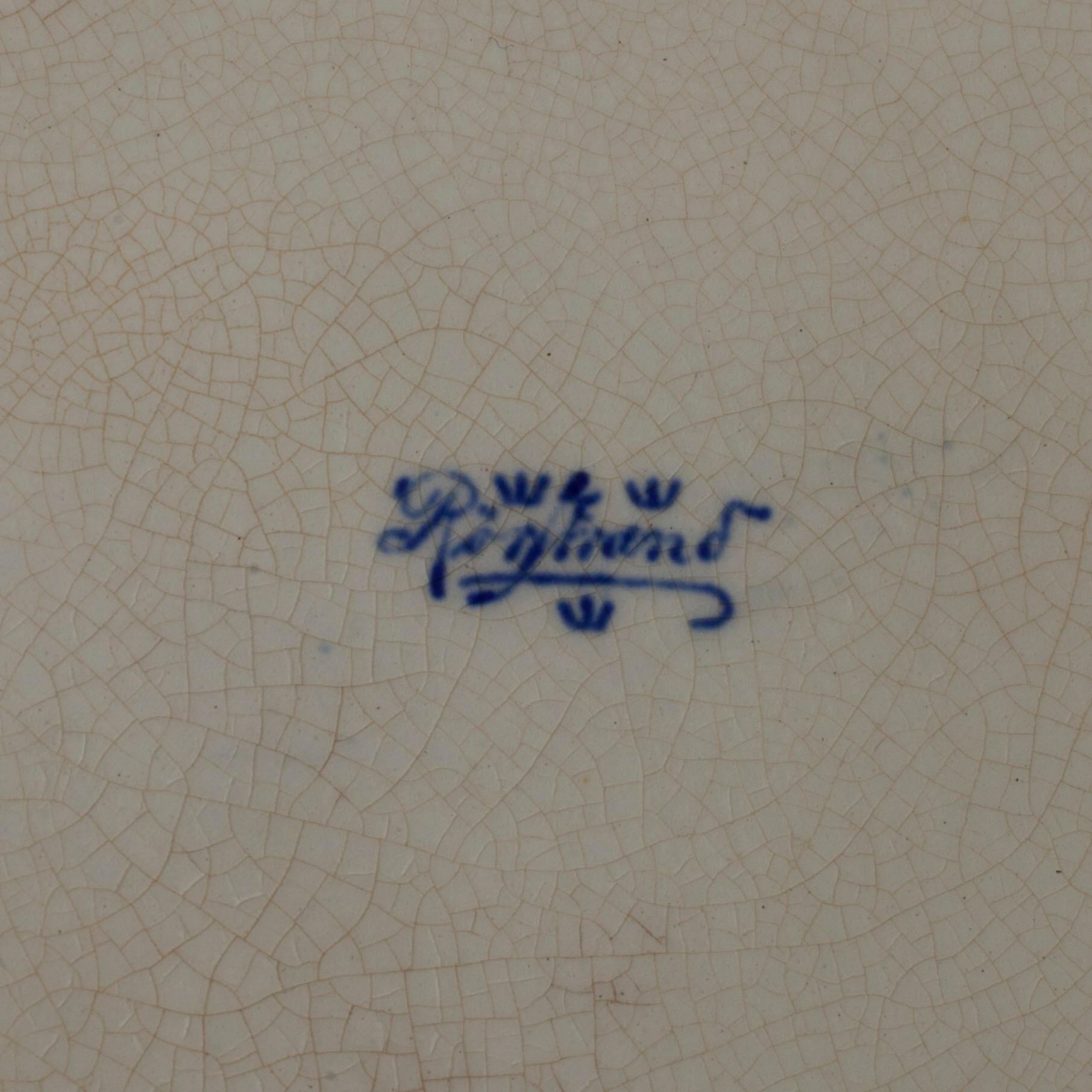 YTTERFODER, ett par, fajans, Rörstrand sekelskiftet 1800/1900.
