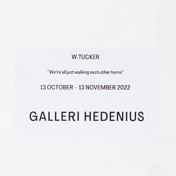 W Tucker, "A bird, a car, orange + red".