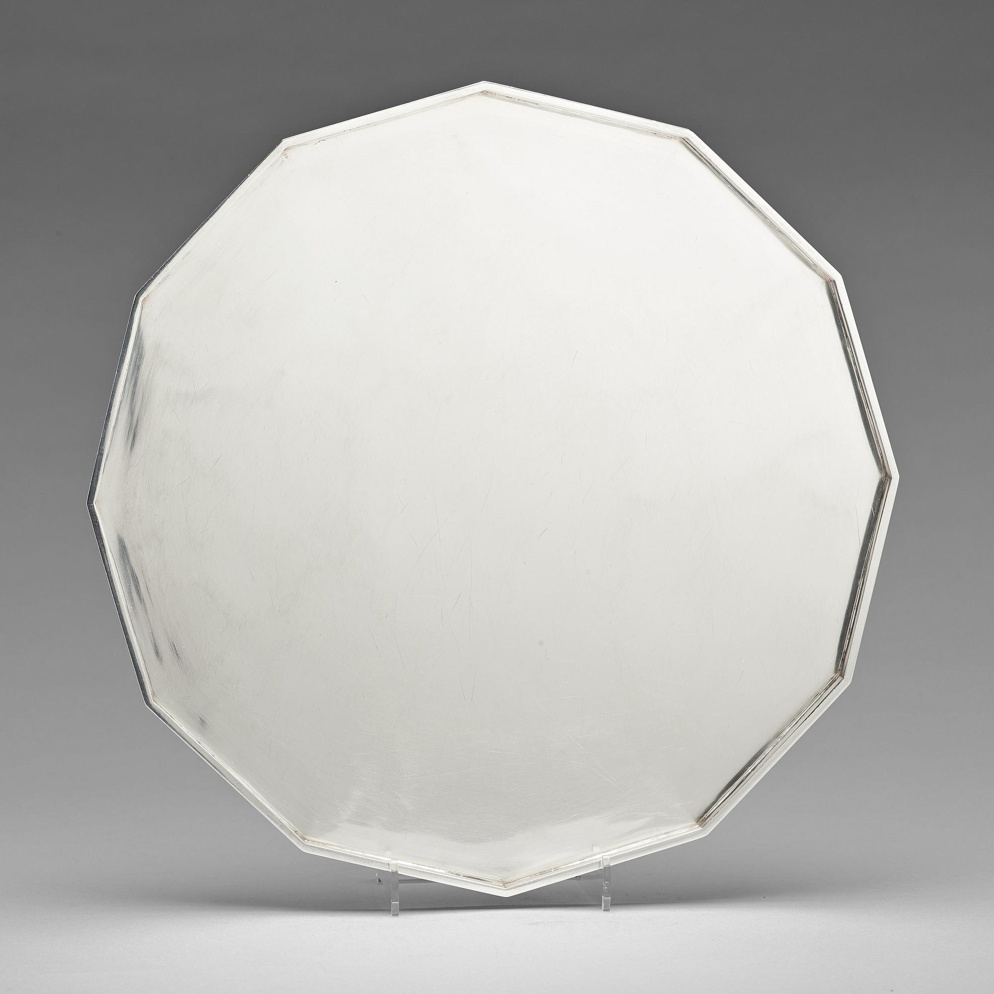 Wiwen Nilsson, a sterling tray, Lund, Sweden 1961.