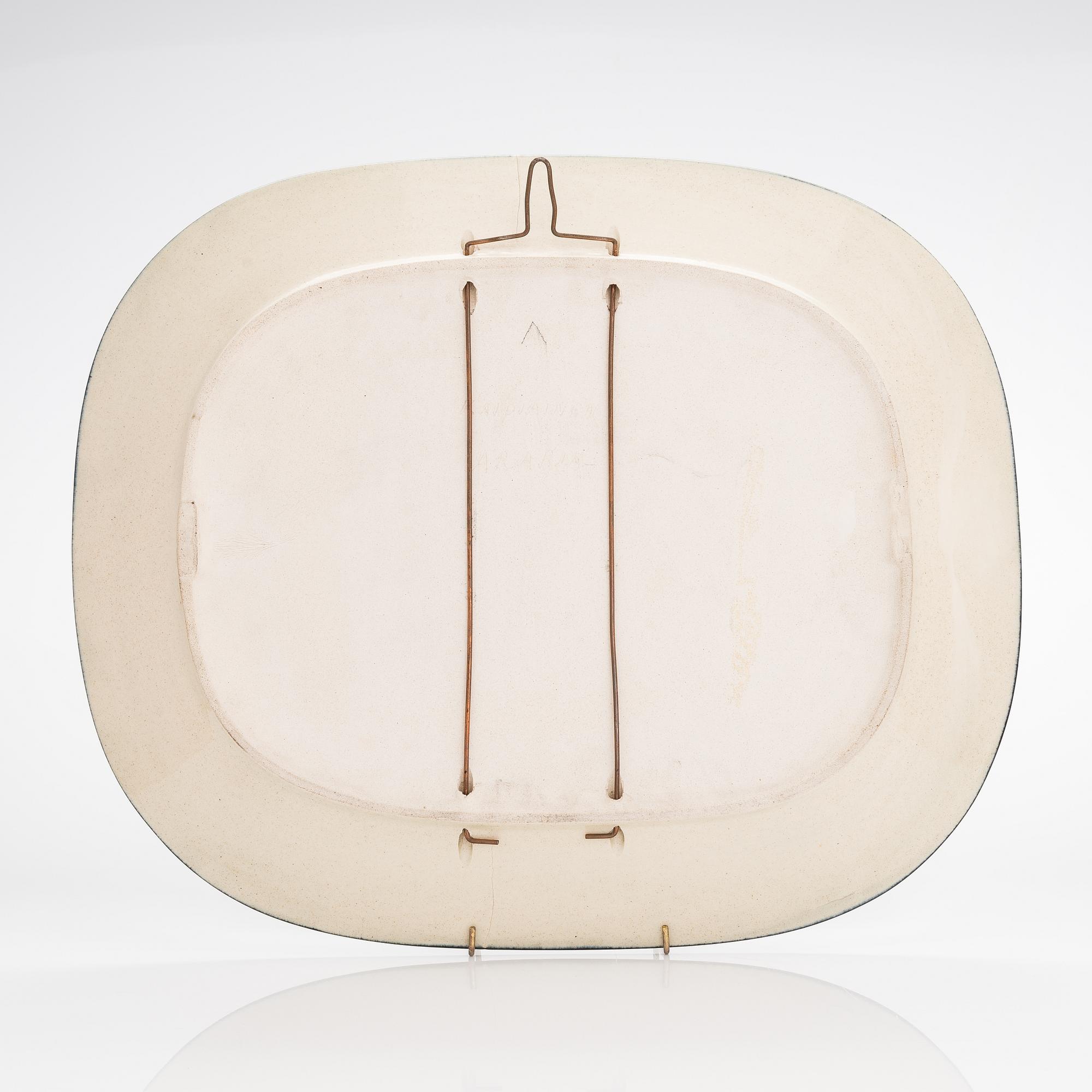 Birger Kaipiainen, dekorationsfat, keramik, signerat Kaipiainen Arabia.