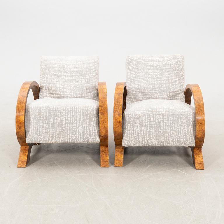 Armchairs Art Deco first half of the 20th century.