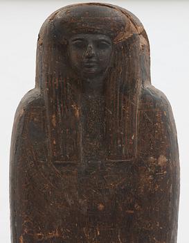 MUMMY SARCOPHAGUS, Egypt, Third Intermediate Period, circa 700-800 BC.