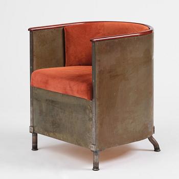 Mats Theselius, a "Järn/Moccafåtöljen" armchair, ed. 157/360, Källemo, Värnamo, post 1994.