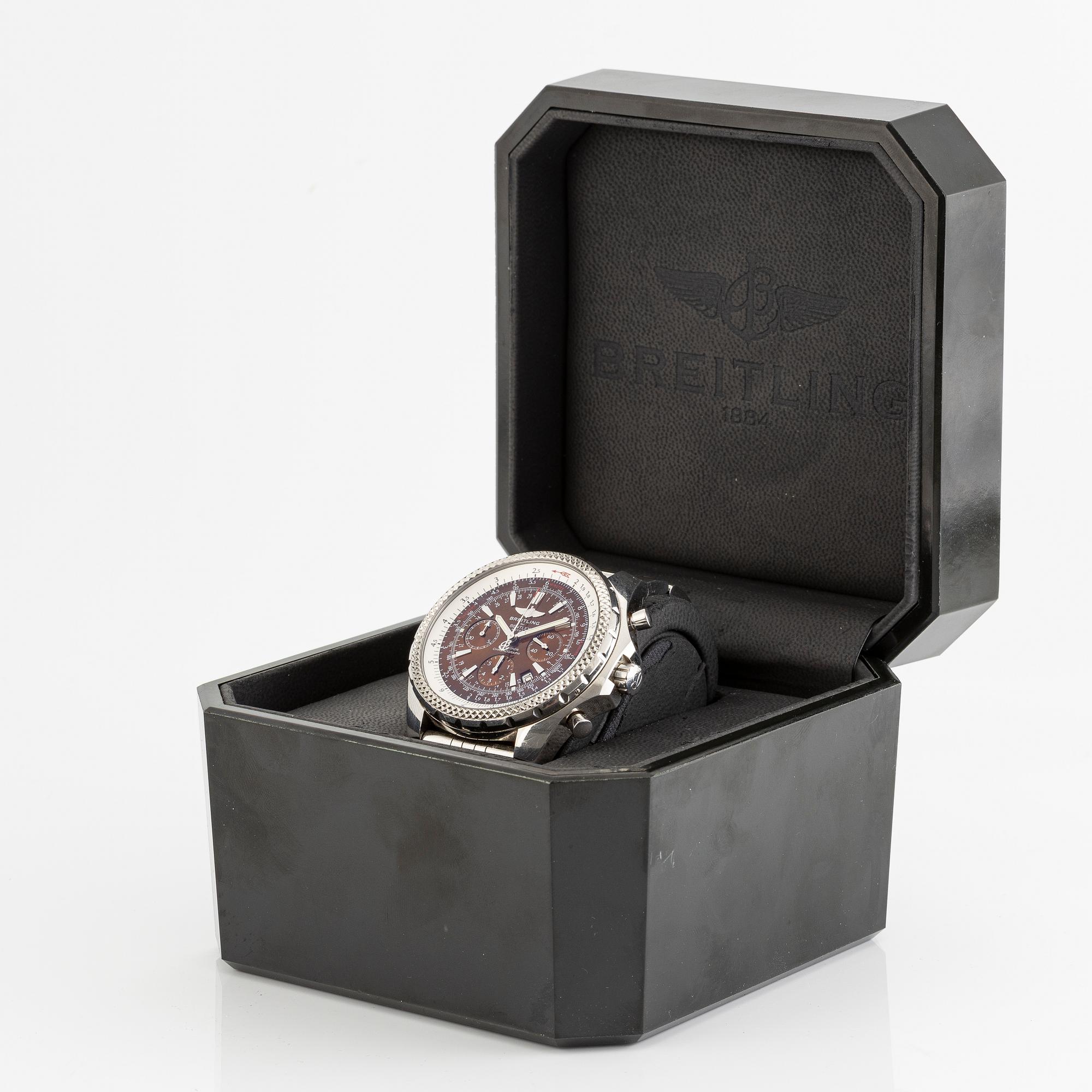 Breitling, Bentley Motors, wristwatch, chronograph, 48.7 mm.