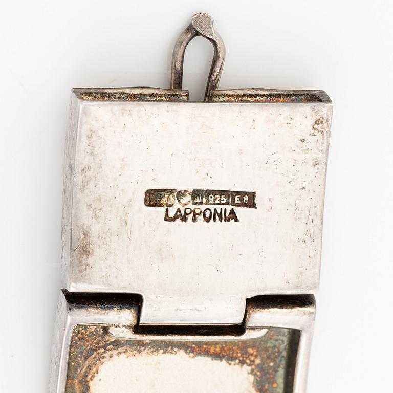 Lapponia, wristwatch, sterling silver, Finland 1982.
