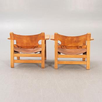 Børge Mogensen, armchairs, a pair of "Spanish chair" model no. 226, Frederica stolefabrik, Denmark,