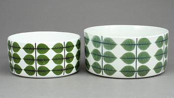 SERVISDELAR, 19st, porslin, "Berså", Stig Lindberg, Gustavsberg.
