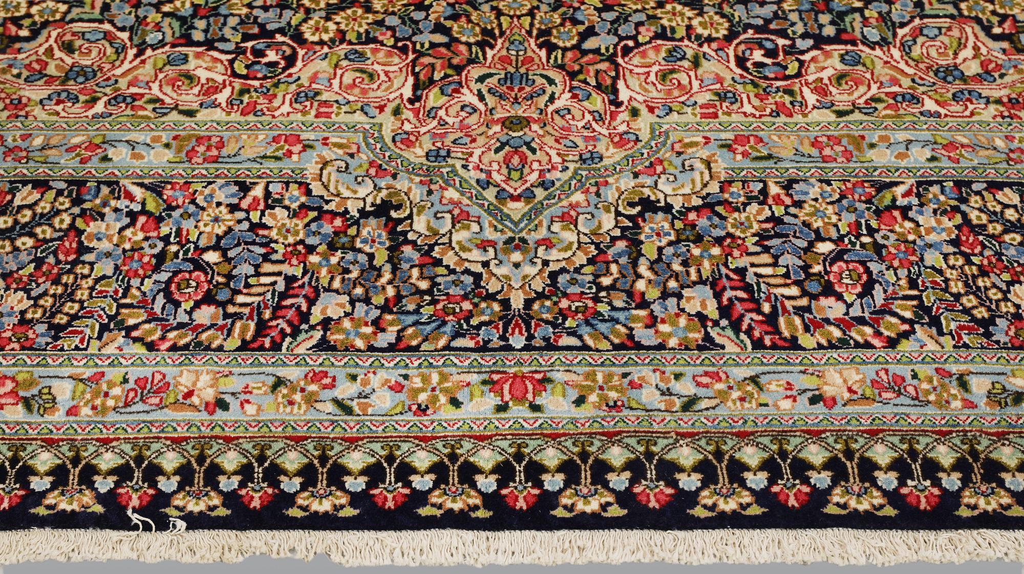 Carpet, Kirman Laver, 'Millefleur', approx. 383 x 300 cm.