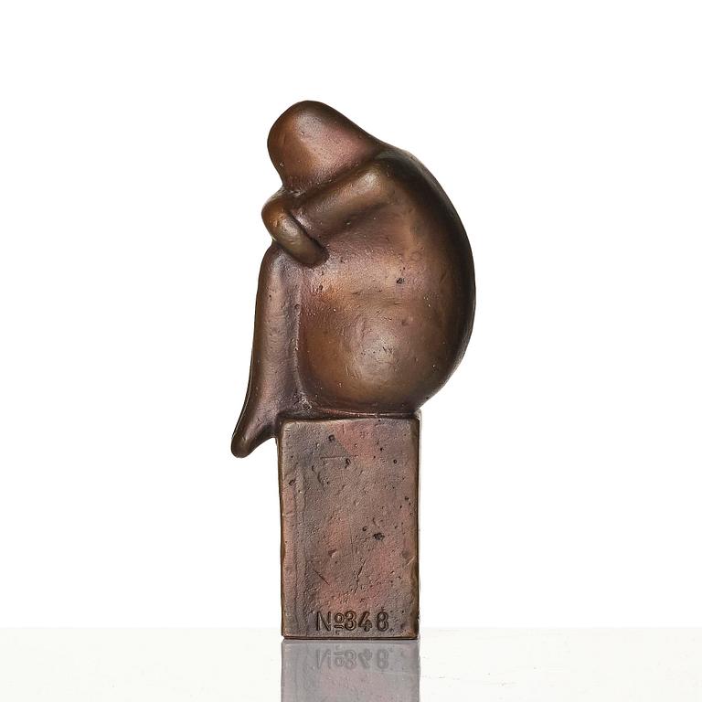 Lisa Larson, a "Meditation" bronze sculpture, Scandia Present, ca 1978, ed. 348/999.