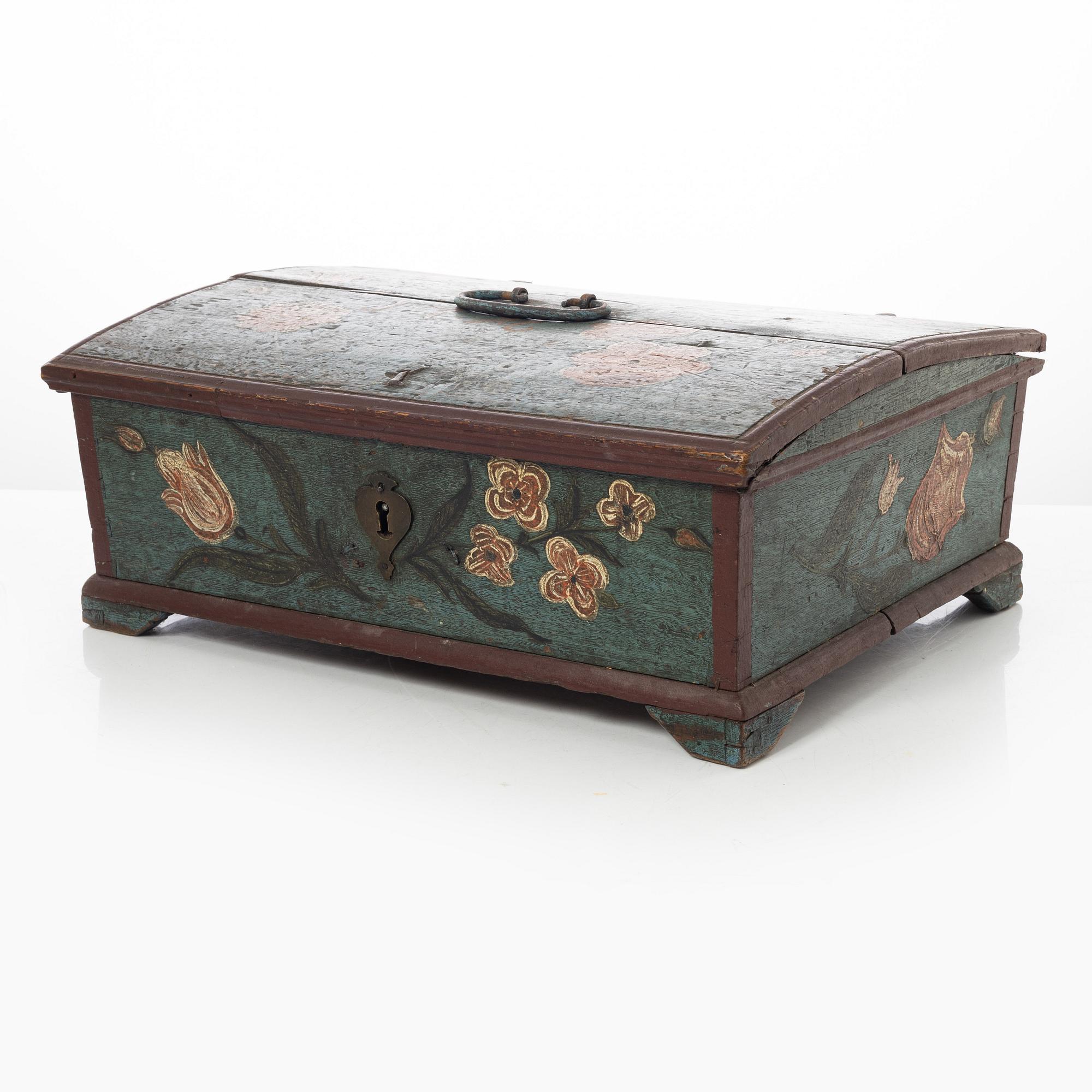 Box, folk art, Western Sweden, dated 1796.