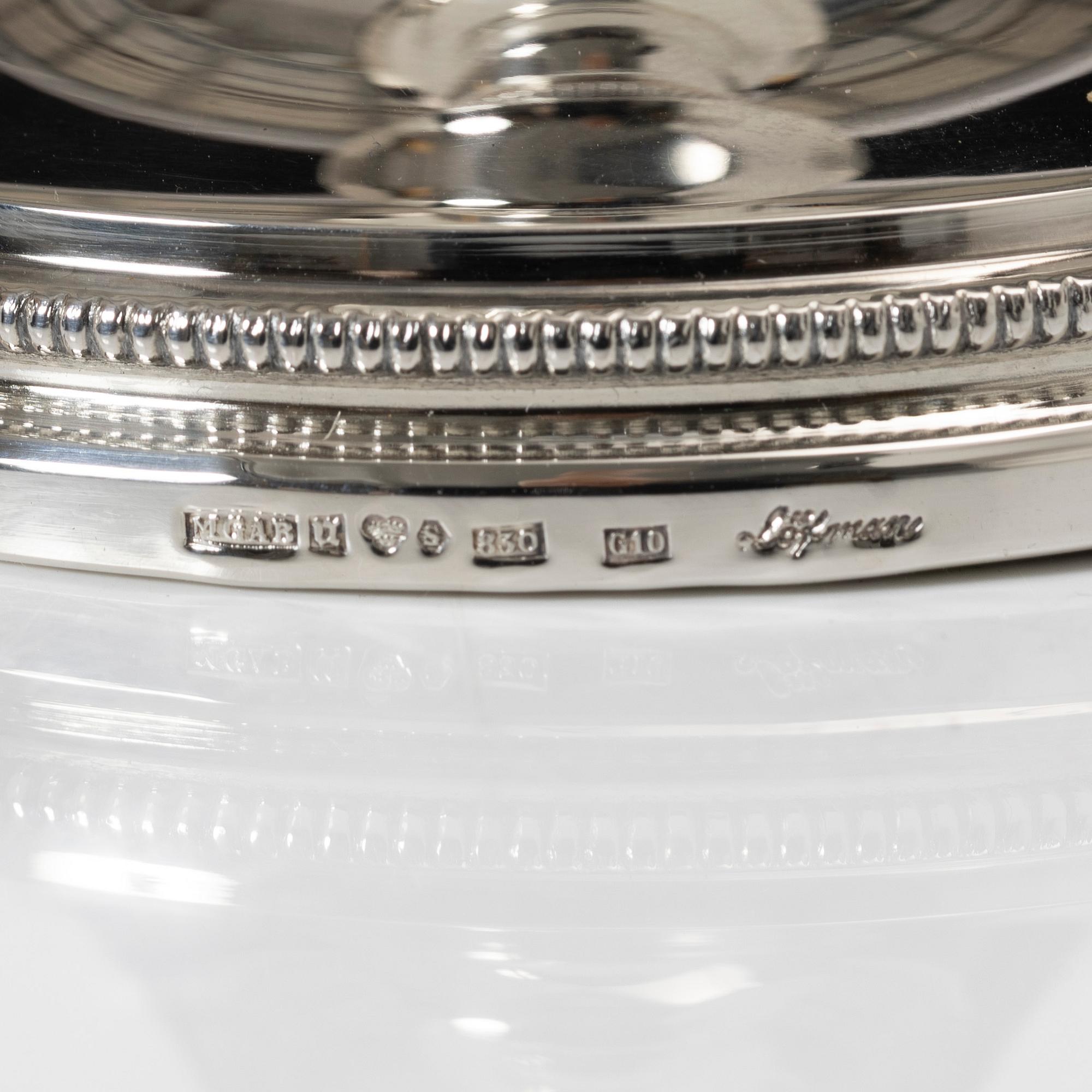 A pair of silver candlesticks, Löfman, MGAB, Uppsala, 1981.