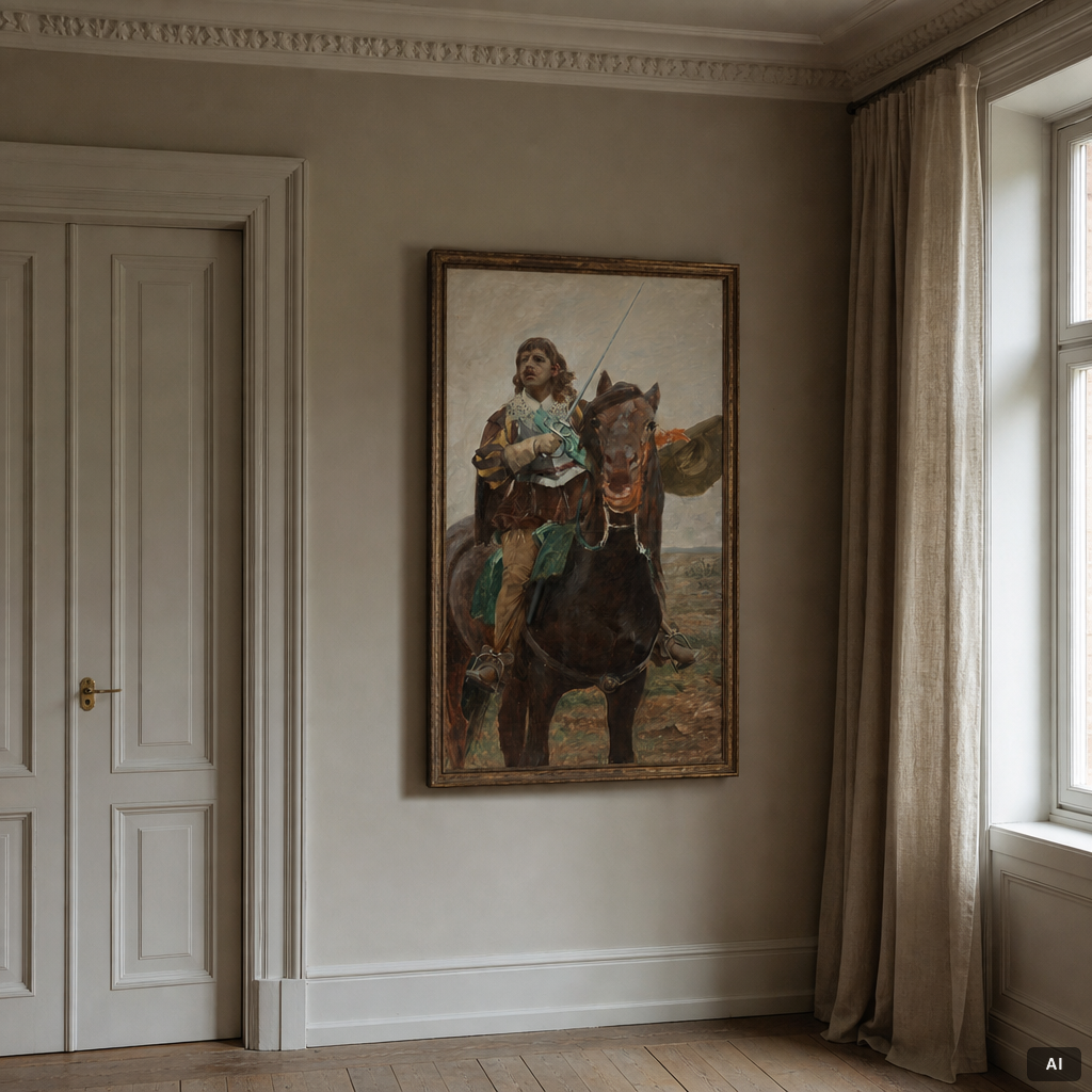 Nils Forsberg, Study for Gustav II Adolf before the Battle of Lützen.