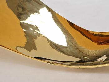 Johan Jonsson, soffbord/skulptur, "Luscious P1 Series" (Golden Table Edition), prototyp 1/2, 2010-2012.