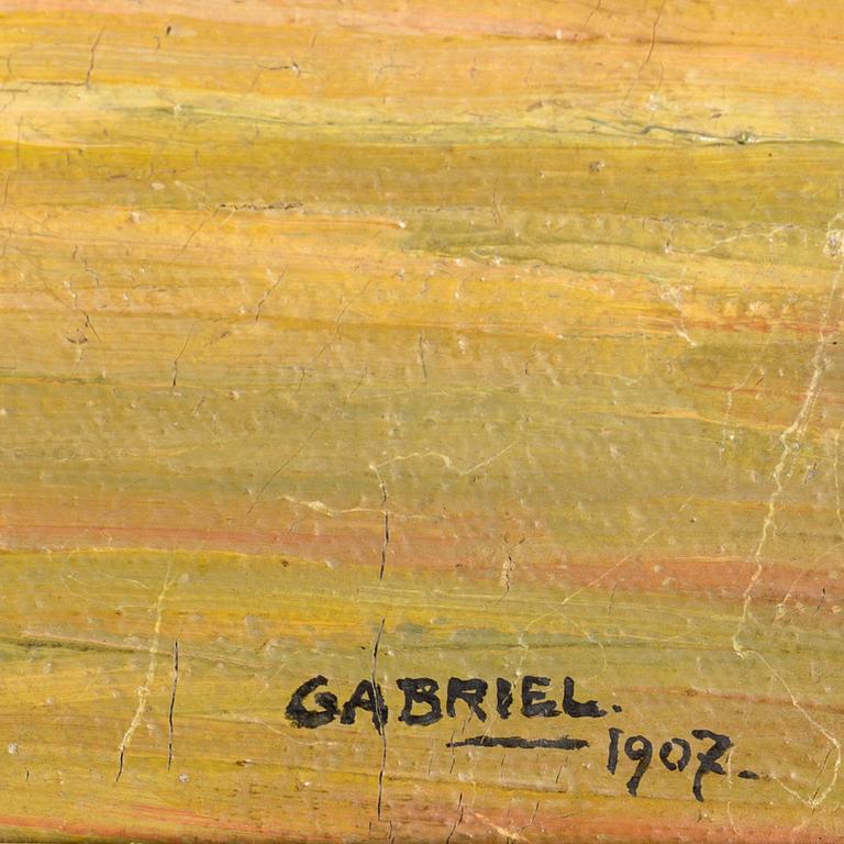 GABRIEL BURMEISTER, olja på duk, signerad och daterad 1907.